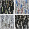 Ripple Pattern Knit 3mm Sequin Mesh Embroidery Fabric